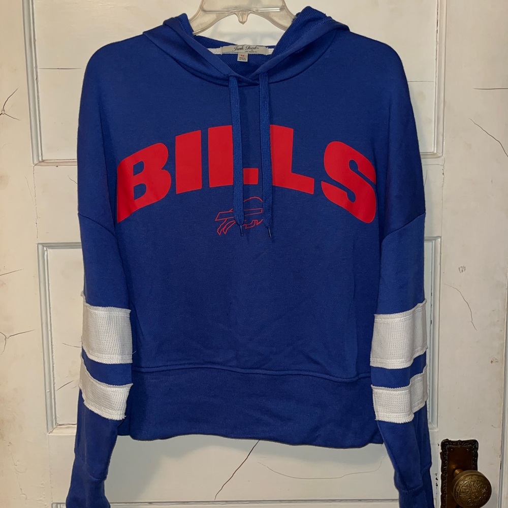 Buffalo Bills Cropped Fitted Hoodie - M